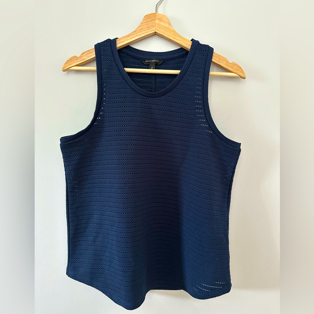 Navy Blue Sleeveless Women's Top